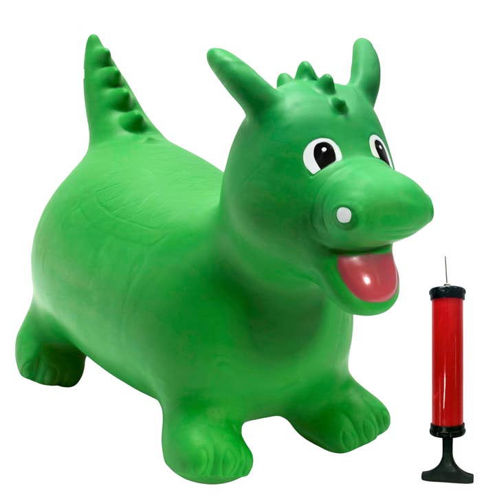 Happy Hopperz GREEN DINO- Space Hopper For Little People for wholesale by Happy Hopperz