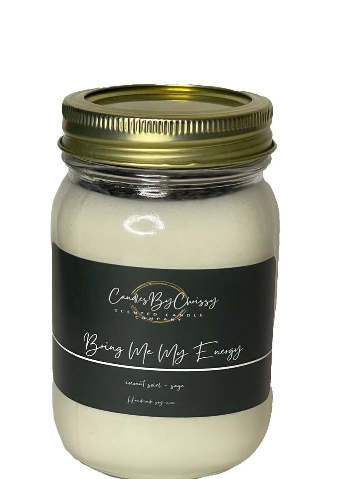 Handmade Bring Me My Energy Meditation Candle for wholesale by Candles By Chrissy
