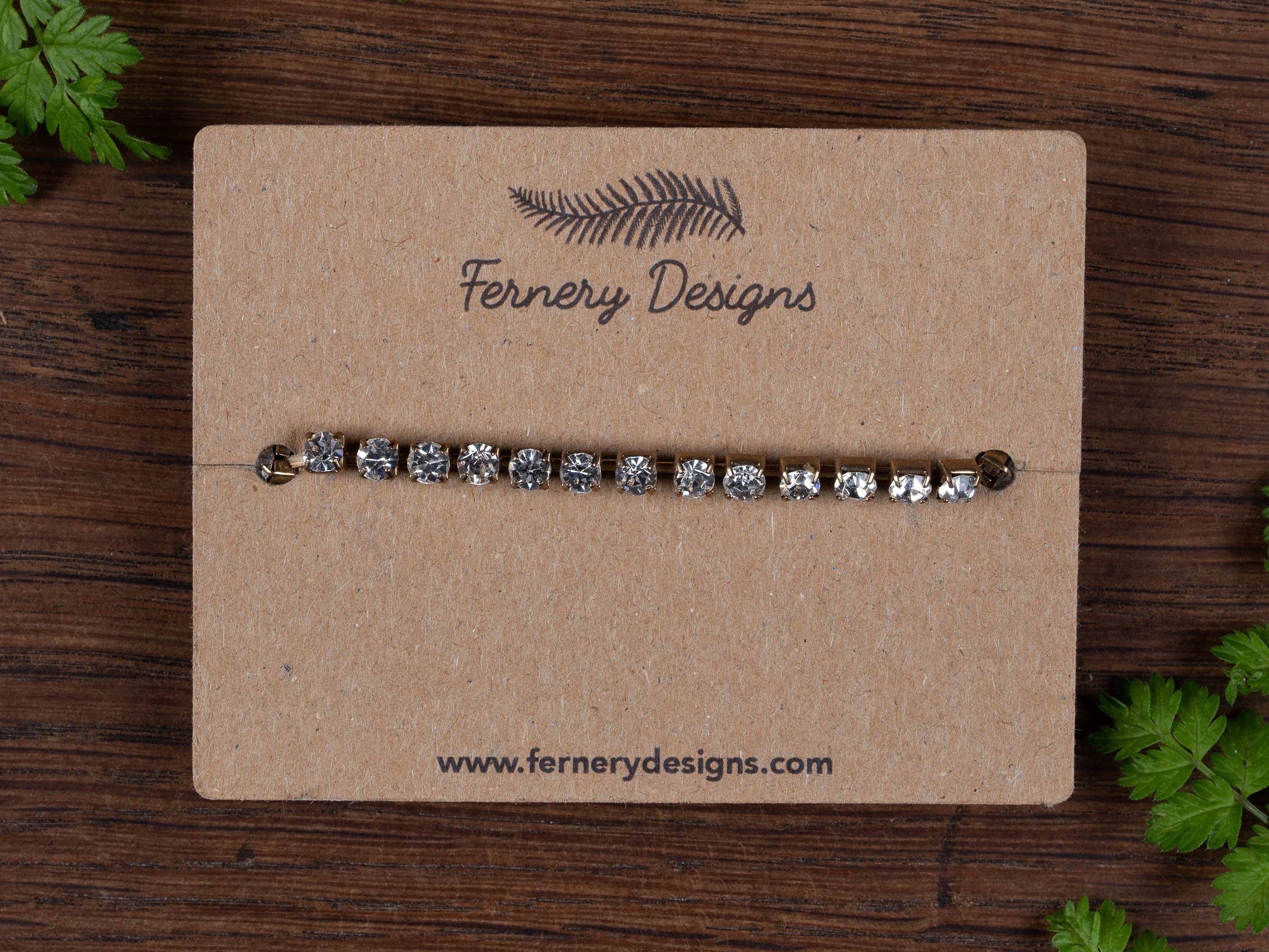 Fernery Designs – wholesale Retailer display – Jewellery – Eco Kraft Custom Printed Bracelet Display Cards1