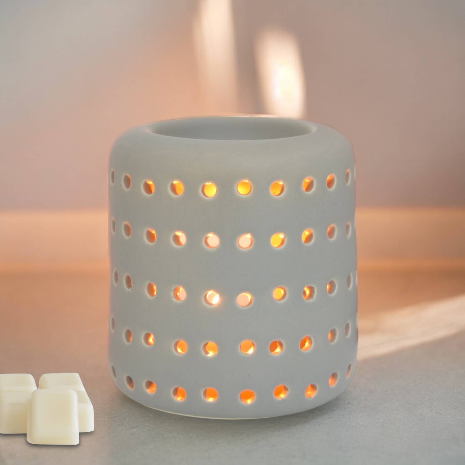 Zen'Arôme - Wholesale Oil Warmer - Coliseo gray ceramic fragrance burner scented wax melt7