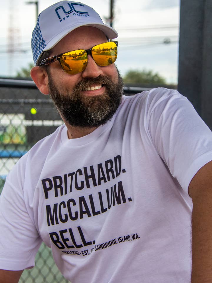 Founder's Tee for wholesale by New Court Pickleball LLC