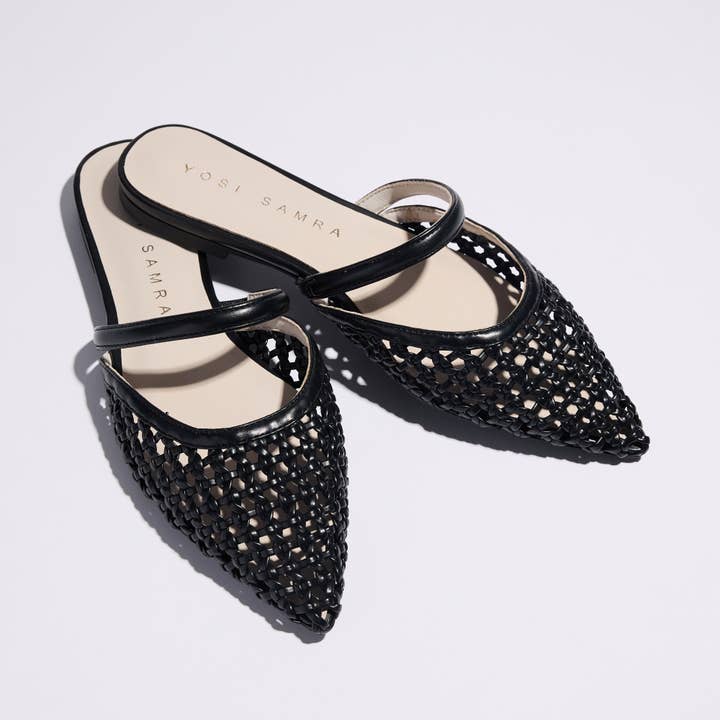 Justine Slingback in Black Hand Woven for wholesale by Yosi Samra