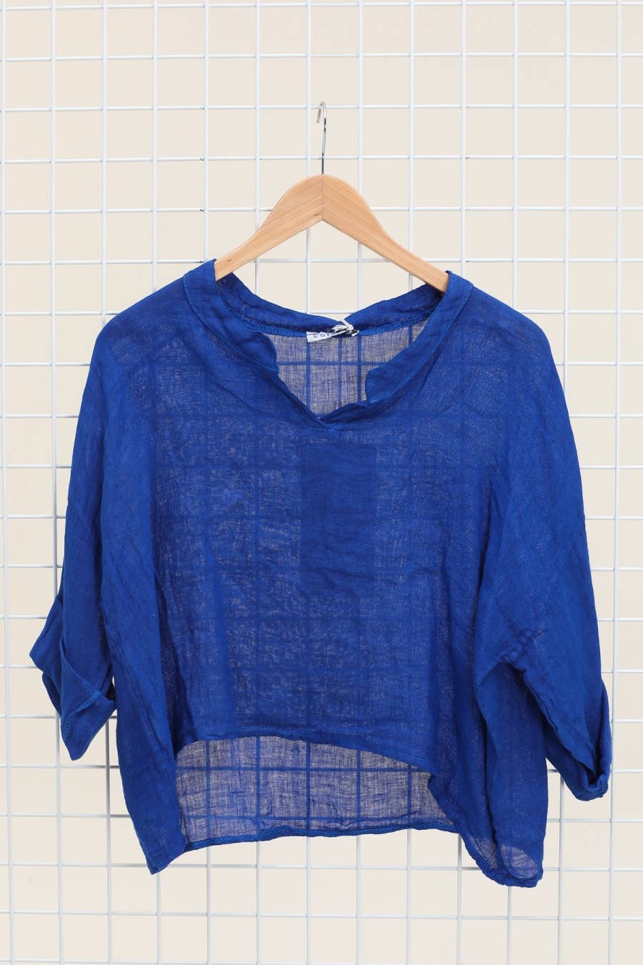 la maison des fibres naturelles - Wholesale Blouse - Dames - Linnen top met v-hals 23100, 100% linnen26