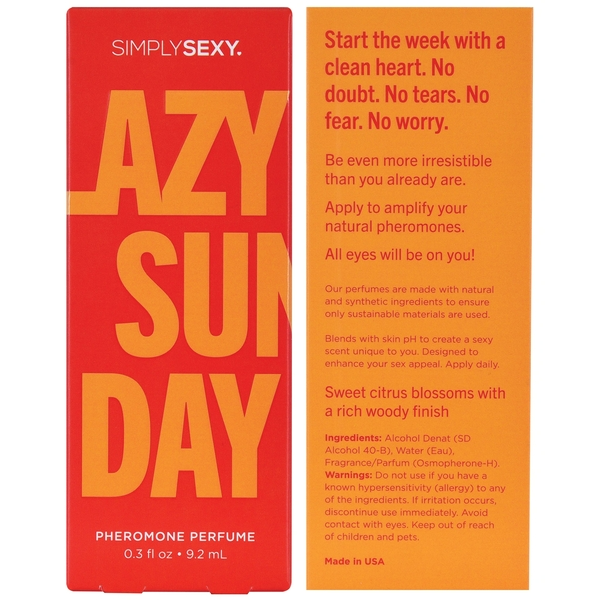 Simply Sexy - Vendita all'ingrosso Profumi/Eau de toilette - Spray di Profumo ai Feromoni LAZY SUNDAY 0,3floz | 9,2mL4