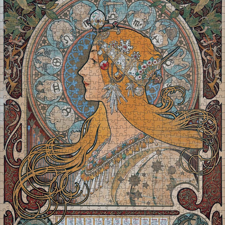 Pomegranate - Wholesale Puzzle - Adult - Alphonse Mucha: Zodiac 1000-Piece Jigsaw Puzzle