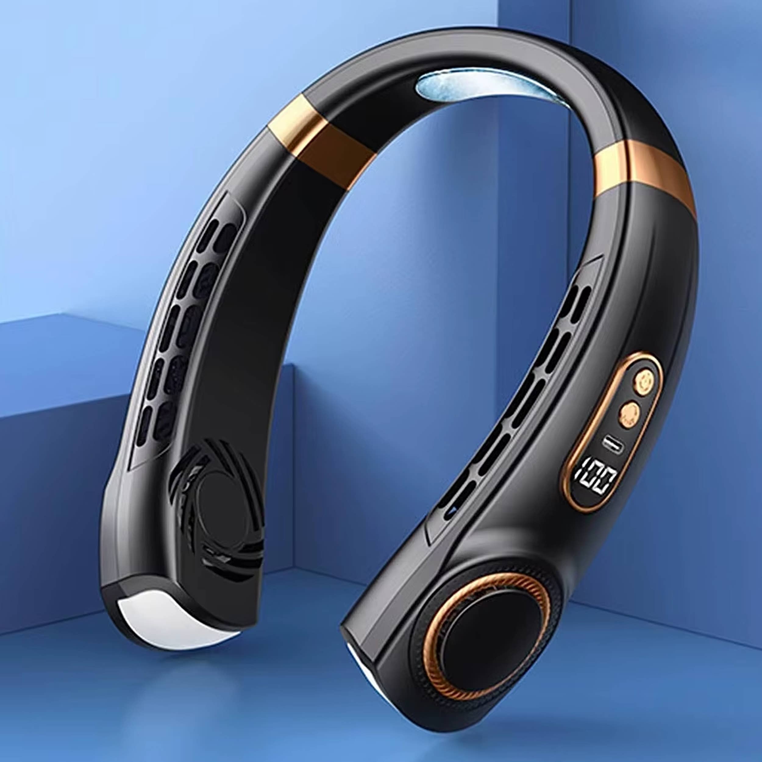 Lumbee Trade – wholesale Handheld electric fan – Portable Rechargeable Bladeless Hanging Neck Fan - Assorted5