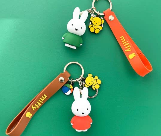 K-Wonderland - Wholesale Keychain - Women's - Miffy Charaters Figure Key Holder-Bag Charm, Gift Key Ring8