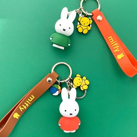 K-Wonderland - Wholesale Keychain - Women's - Miffy Charaters Figure Key Holder-Bag Charm, Gift Key Ring8