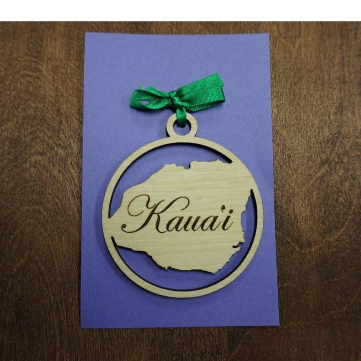 Kauai Island Ornament for wholesale by Aloha Cuts