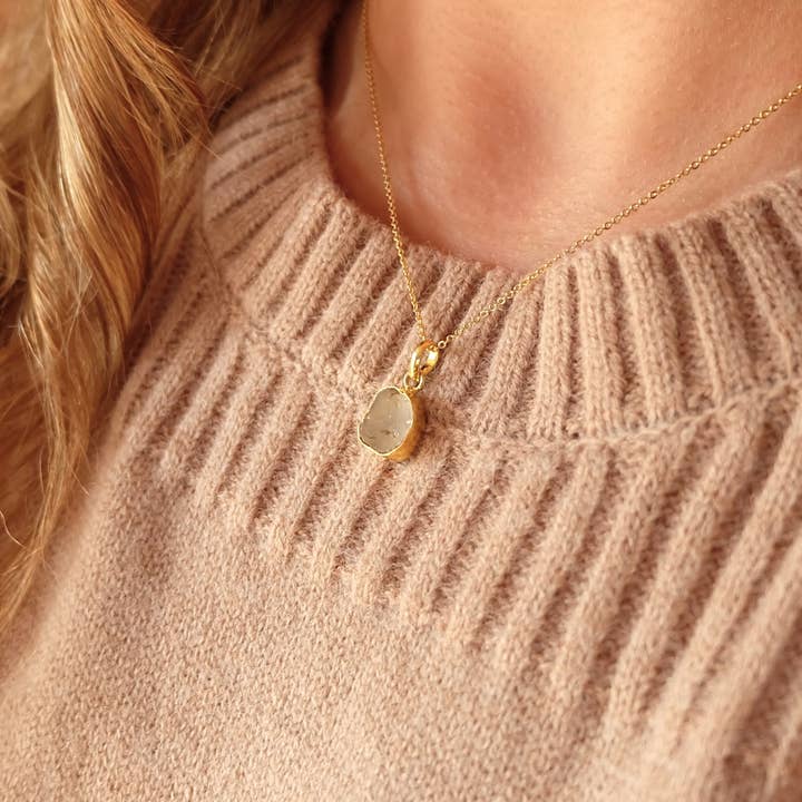 Augusta Jewellery - Wholesale Pendant/Charm Necklace - Herkimer Diamond Necklace1