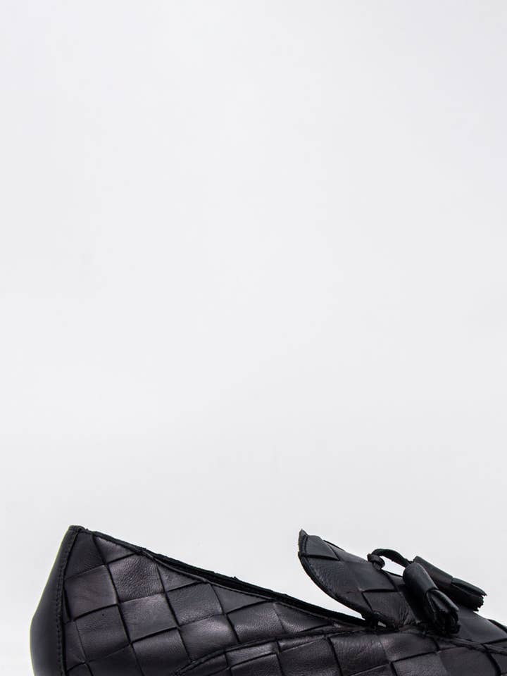 Mocassini intrecciati in pelle JJAU3 per la vendita all'ingrosso da parte di Poesie Veneziane