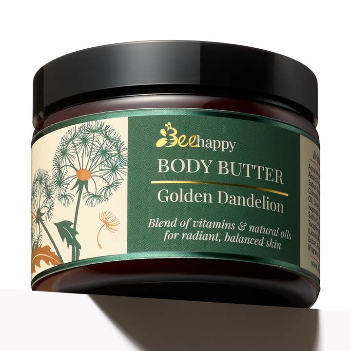 Body Butter "Golden Dandelion" (6 oz) Calm, Softness & Glow for wholesale by Bee Happy