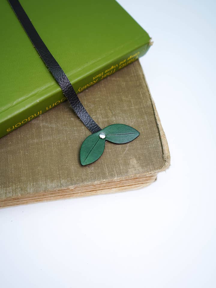 Seedling Recycled Leather Bookmark for wholesale by Hammerthreads