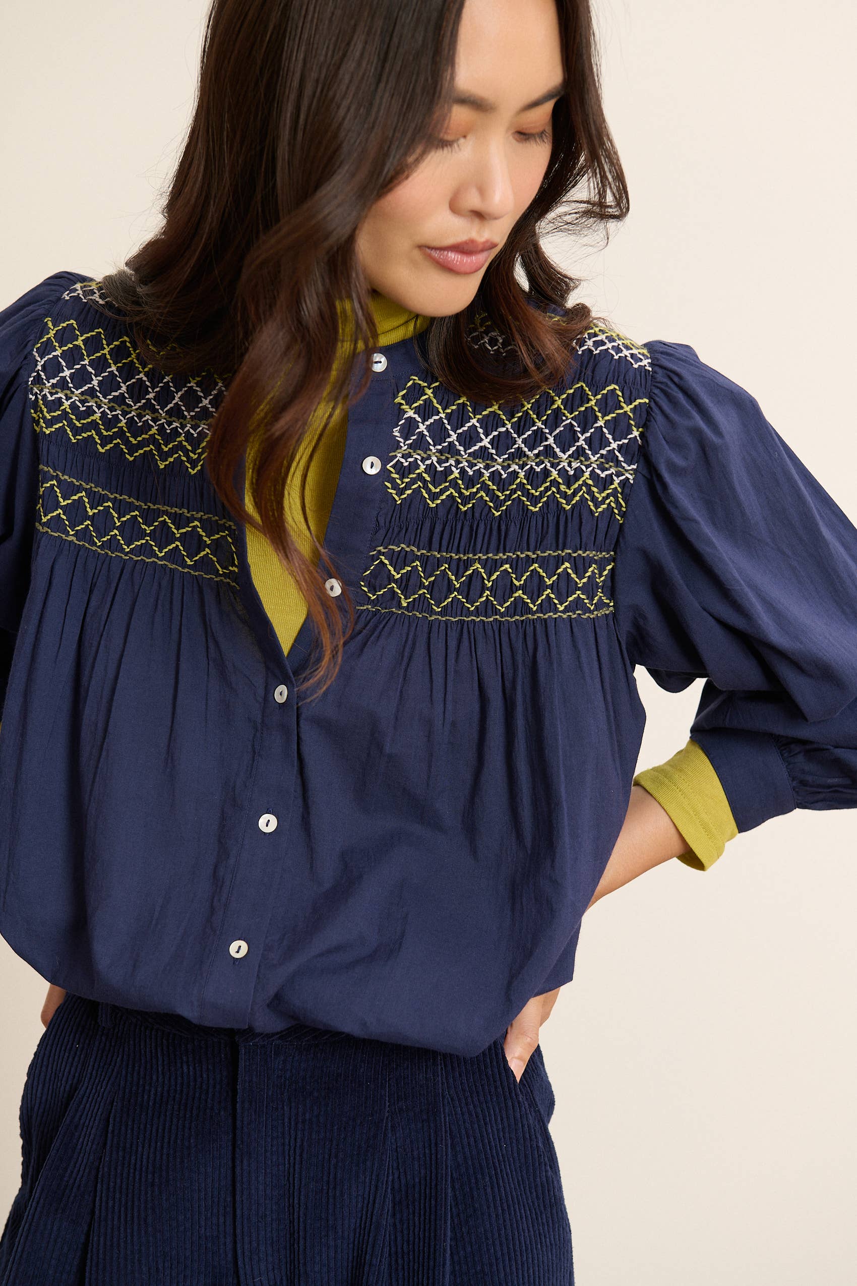 Garance Paris – Engroshandel Bluse - Dame – Broderet løs bluse - KETTY0