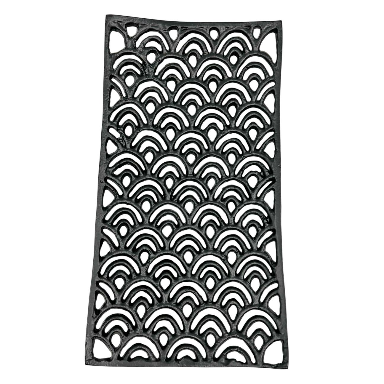 2626 Designs - Wholesale Platter - Aluminum  Peacock Feather Square Platter3