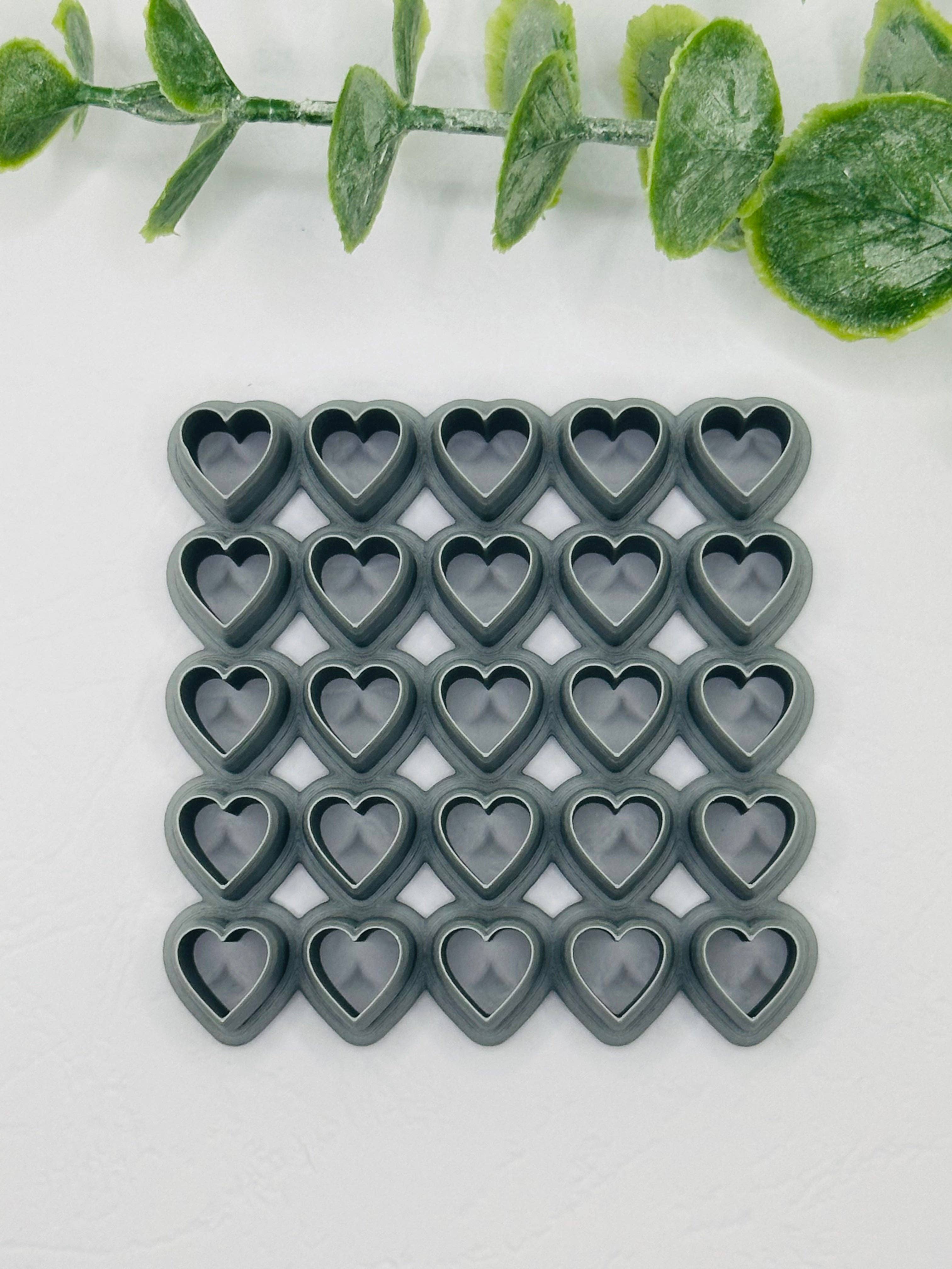 CaliLu Clay Co. - Wholesale Cookie Cutter - Heart Multi Cookie Cutter / Polymer Clay Cutter0