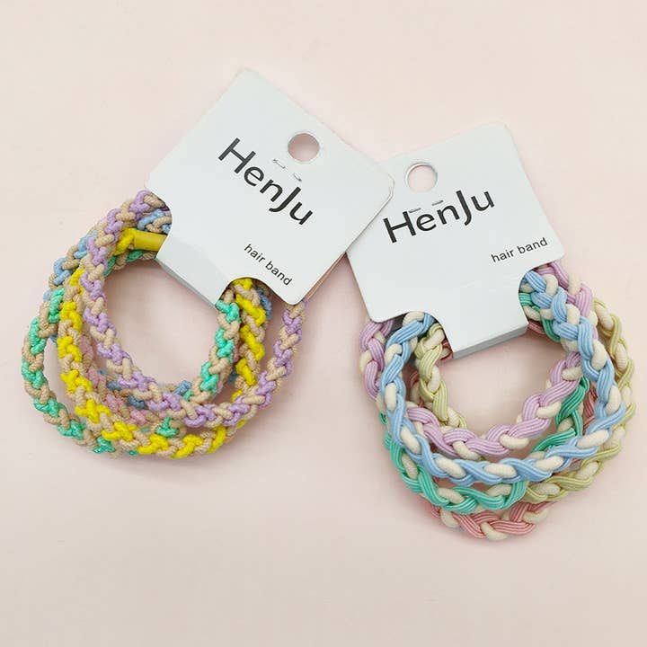 ACCITY - Wholesale Hair Tie - Candy Color Twisted Hair Ties , Cute Rubber Bands-CWAHA0339