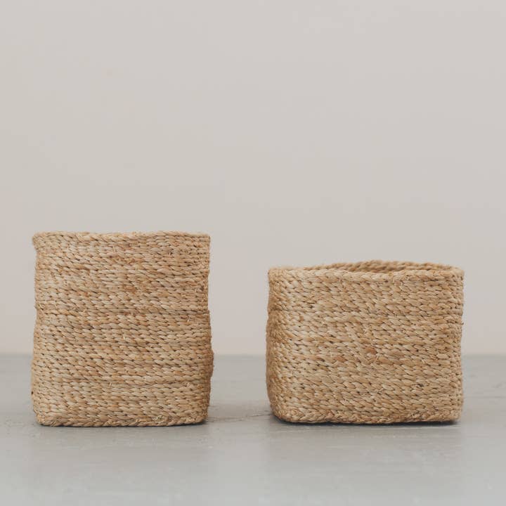 Will & Atlas - Wholesale Basket - Square Tabletop Basket, jute - natural