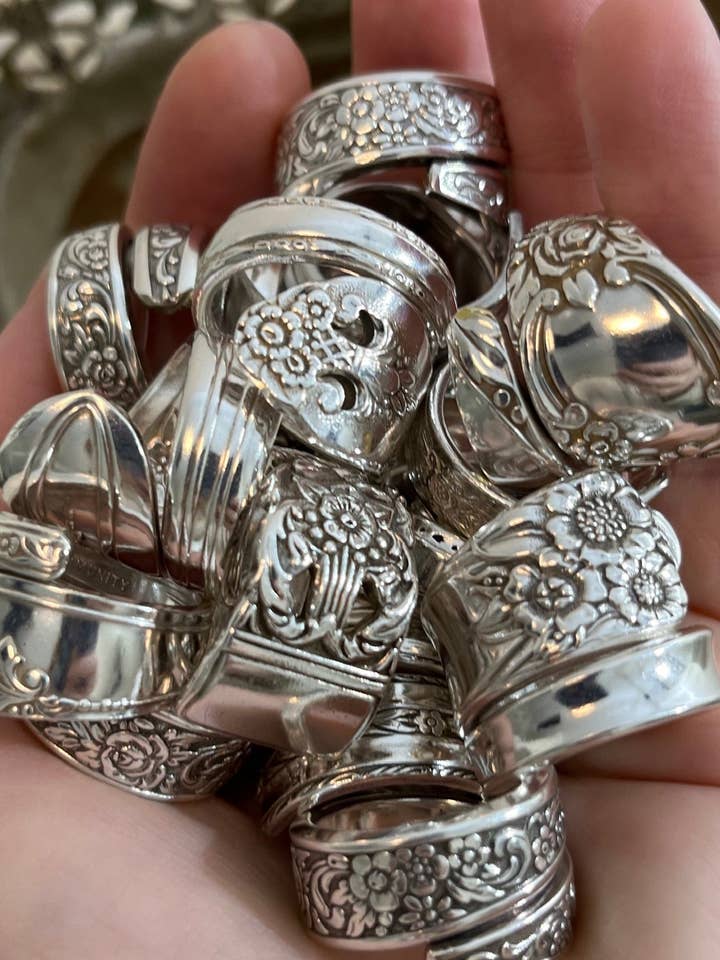 Mystery Spoon Ring for wholesale by Spoon Jewelry By Emily