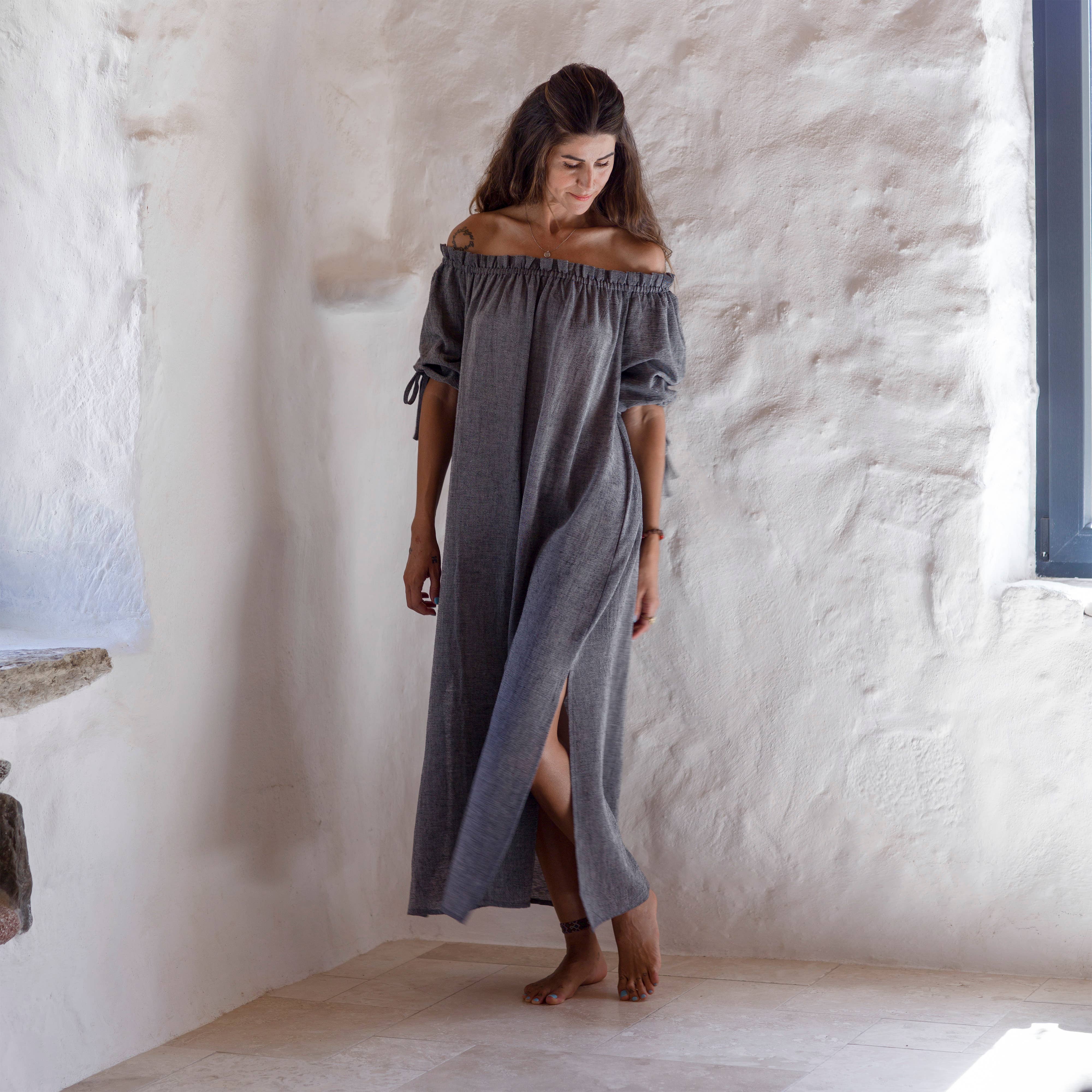 loom.ist - Wholesale Dress - Women's - Sile Off Shoulder Dress19