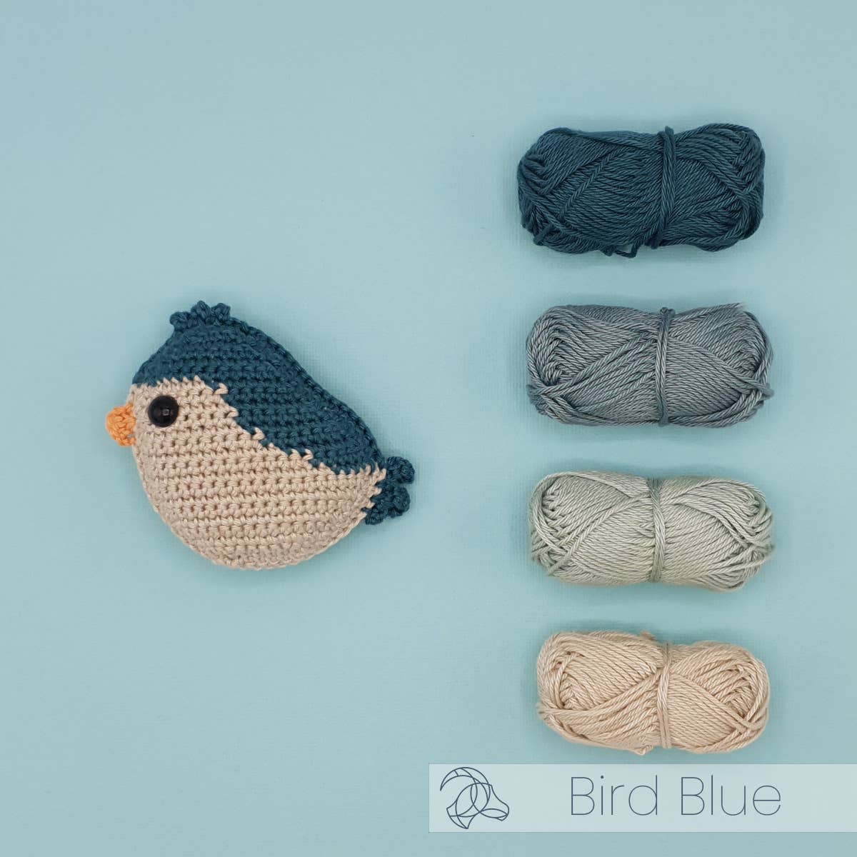 Hardicraft - Vendita all'ingrosso Attrezzi per lavoro a maglia/uncinetto - Kit fai-da-te per uncinetto - Uccellino blu1