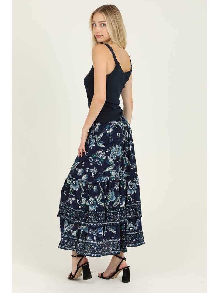 Nostalgia - Venta al por mayor Falda - Mujer - MAXI FALDA ESTAMPADA E6E87-A7302