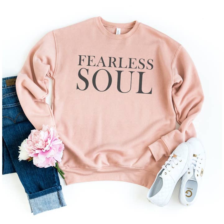 FEARLESS SOUL Graphic fleece pullover voor wholesale door Shamaim