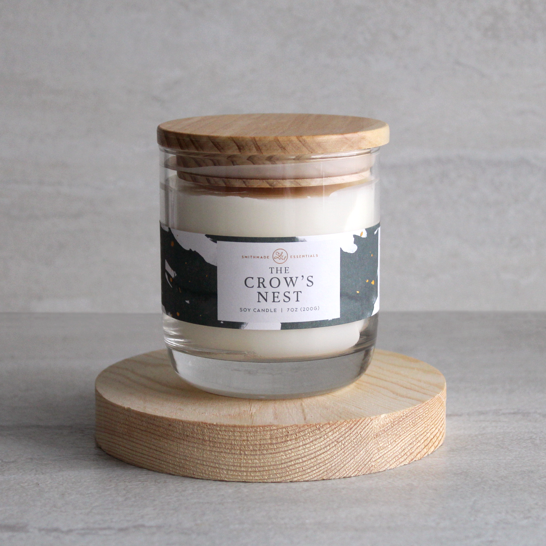Smithmade Essentials - Wholesale Jar/Filled Candle - The Crow's Nest Soy Candle1