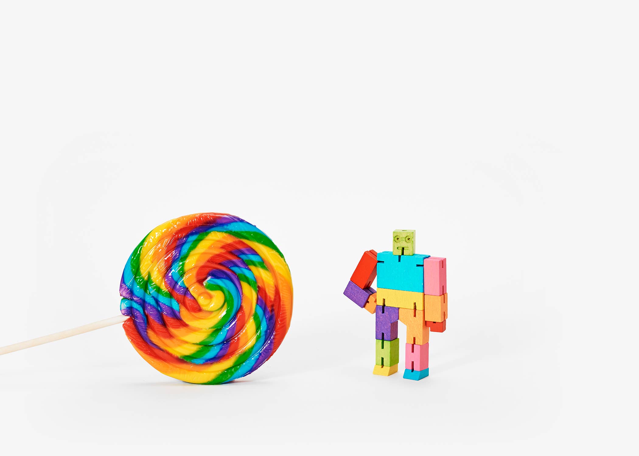 Areaware - Wholesale Wood Toy - Kids - Cubebot Micro - Multi1