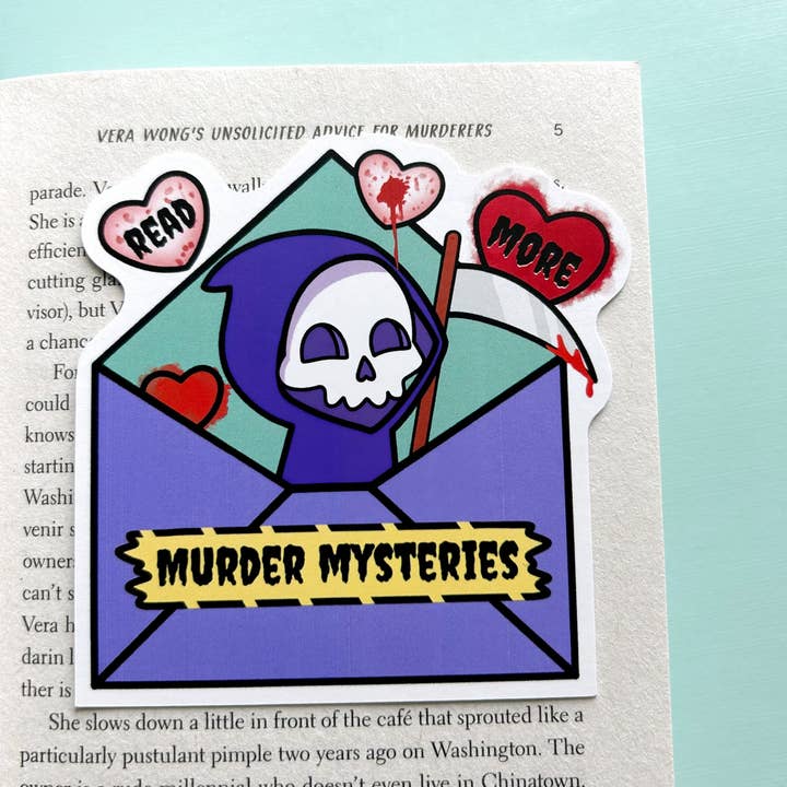 4“ Læs mere Murder Mysteries Bogmærke for engroshandel hos My Secret Copy