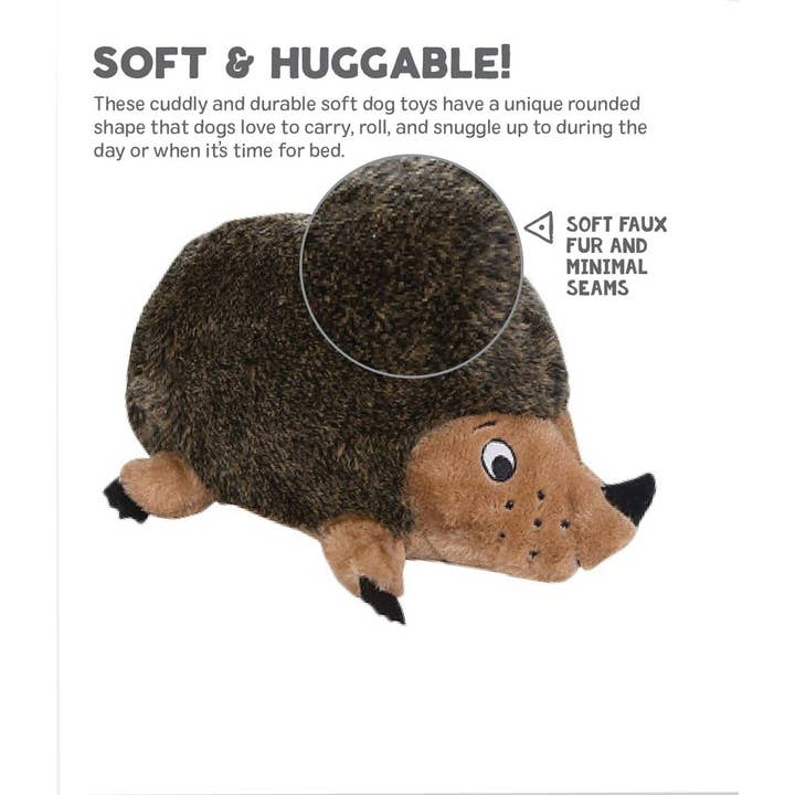 Pet Palette Distribution - Wholesale Pet Plush Toy - Dog - Outward Hound Hedgehogz Brown Plush Dog Toy Large