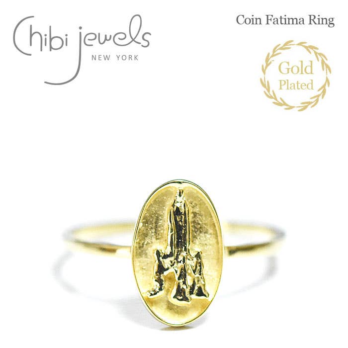 Fatima mynt ring (guldpläterad) för wholesale av Chibi Jewels