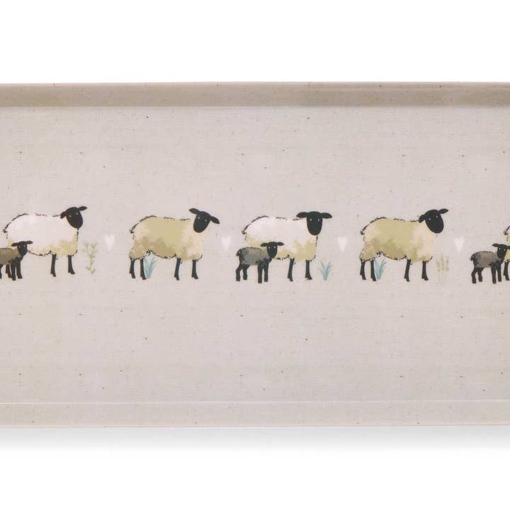 Beige Small Tray Highland Sheep for wholesale on Faire0