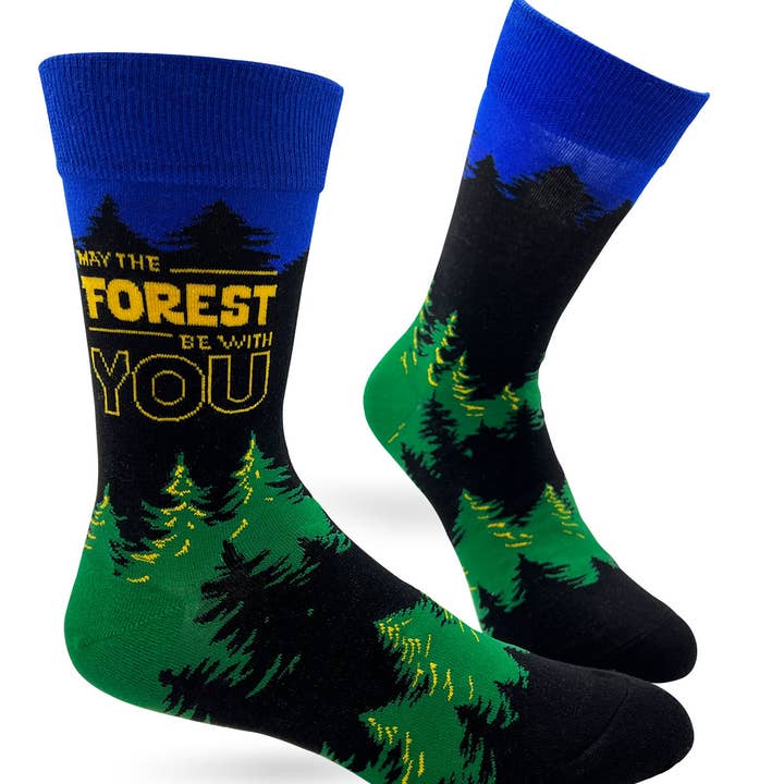 May The Forest Be With You Men's Novelty Crew Socks and other Purchase Wholesale may the forest be with you. Free Returns & Net 60 Terms on Faire trending on Faire.