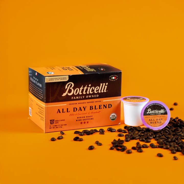 All Day Blend Organic K-Cups 12CT for wholesale by Botticelli Foods