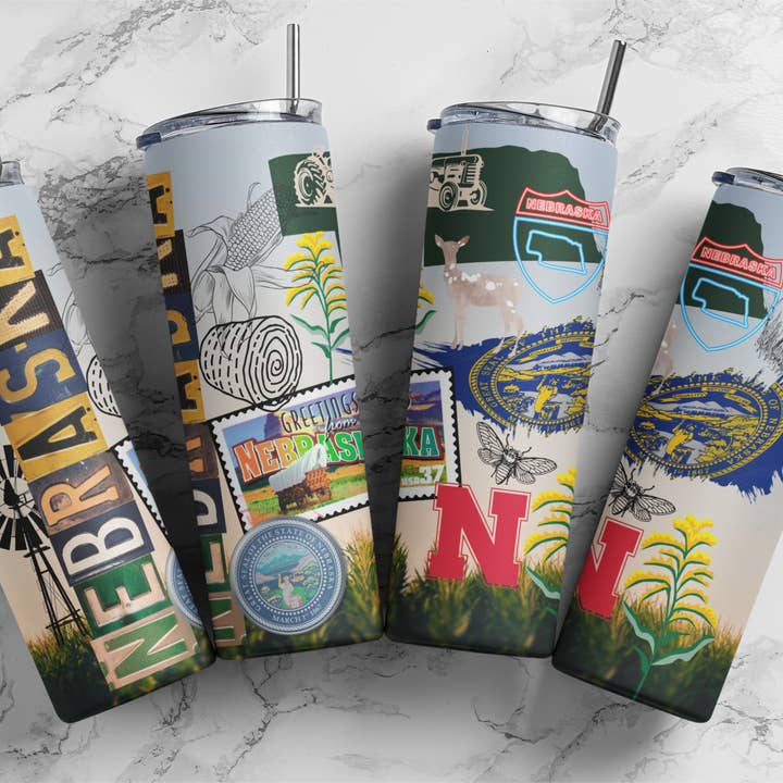 State Nebraska | Tumbler for wholesale by Designs by Robyn