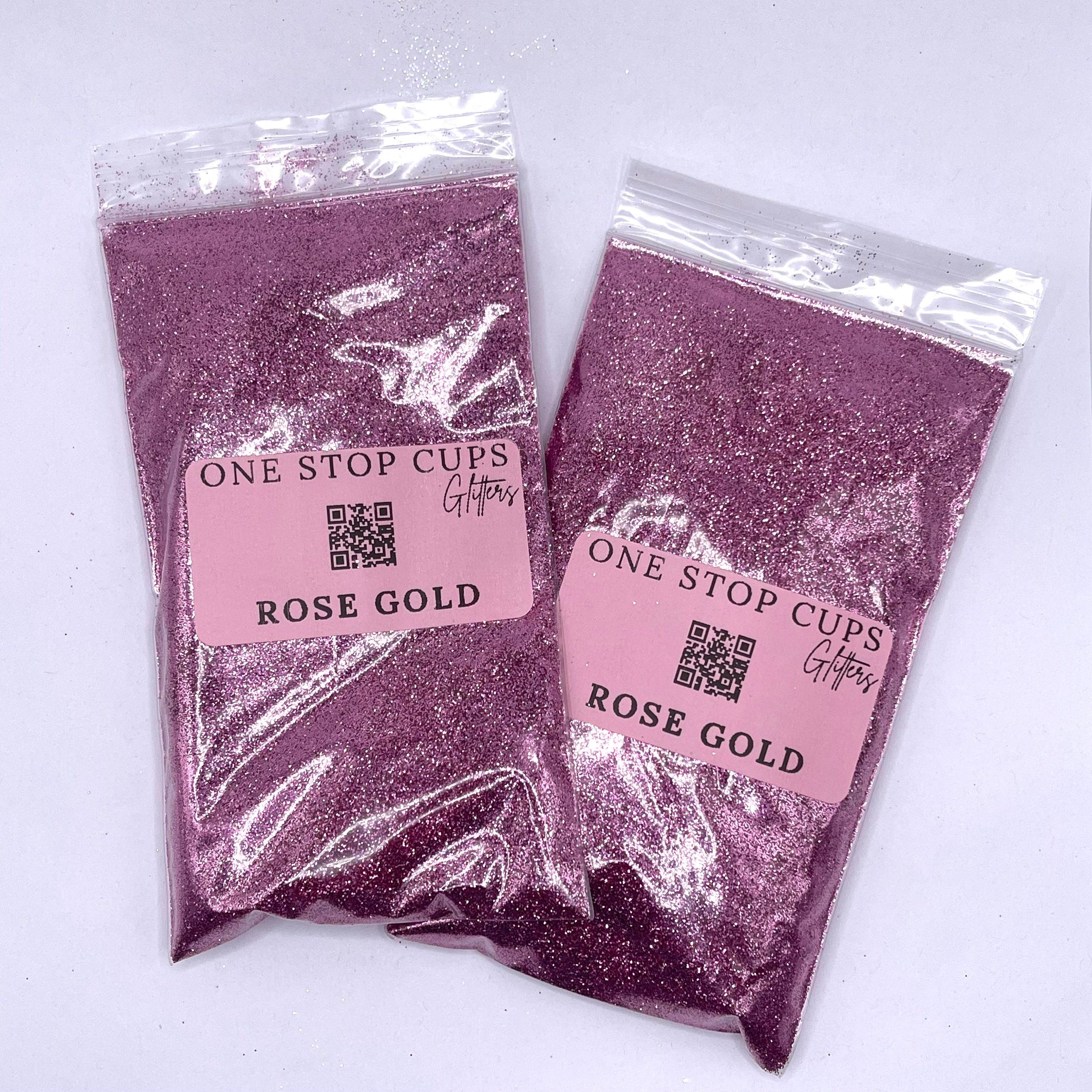One Stop Cups – wholesale Glitter – Rose Gold Glitter1