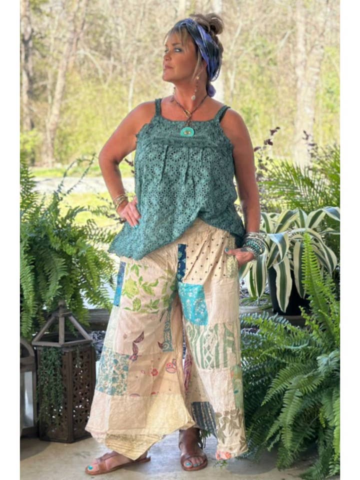 Patchwork Sunrise Pant - Multi - JG-211 for wholesale by Jaded Gypsy