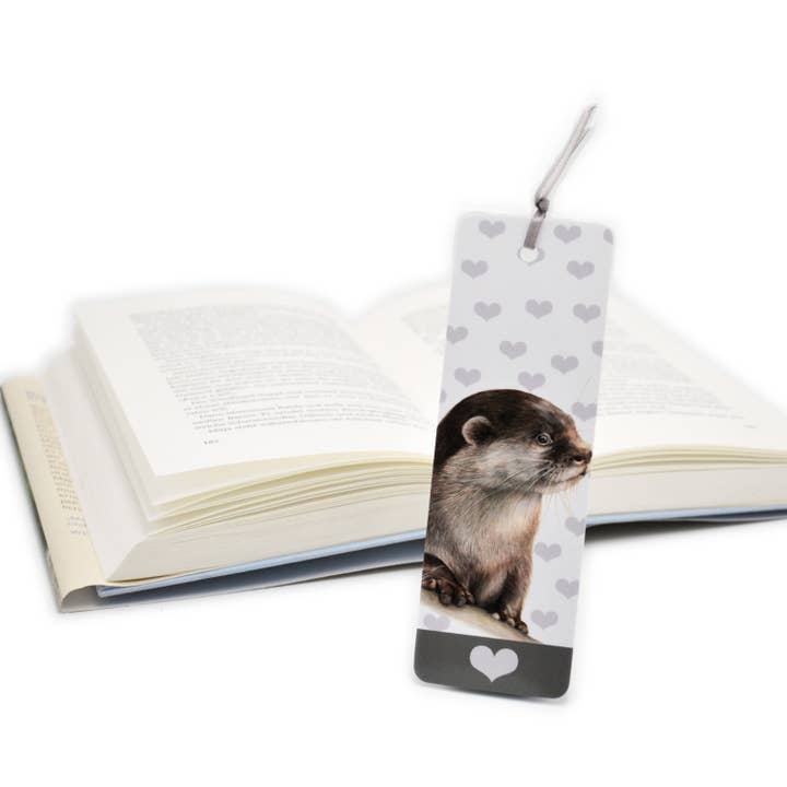 Paper Bookmark – Otter, Animal for wholesale by JVH creative Fine Art