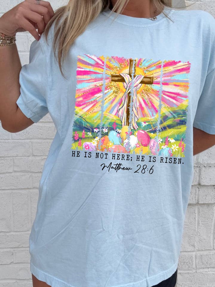 Ace of Grace - Wholesale T-Shirt (Graphic) - Women's - He is Not Here; He is Risen Tee2