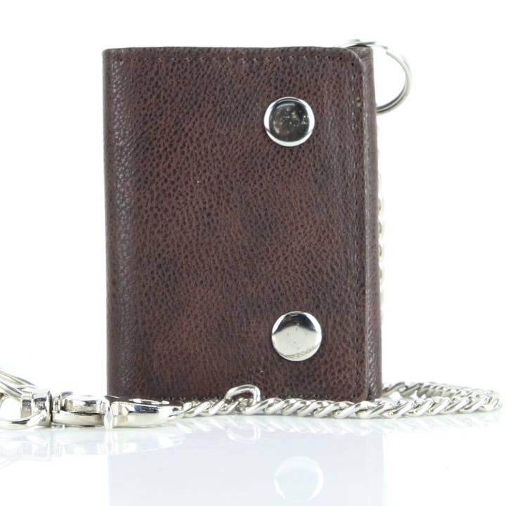 Leather Impressions Inc – Engroshandel Tegnebog - Dame – Vegansk læder klassisk stil kædepung VL520-CHAIN11