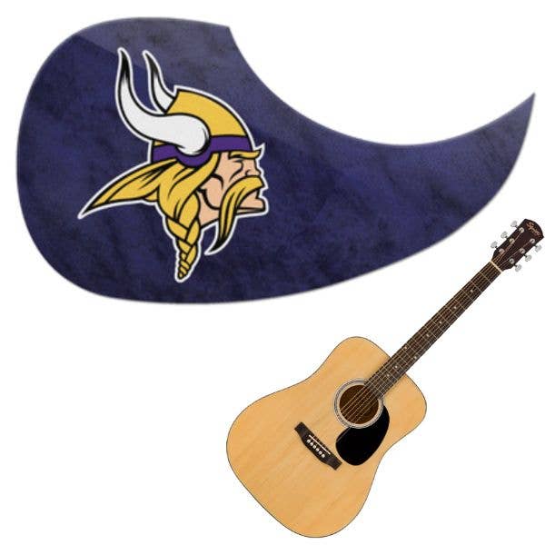 Minnesota Vikings - Team Color Guitar Pick Guards for wholesale by St. Louis Wholesale LLC