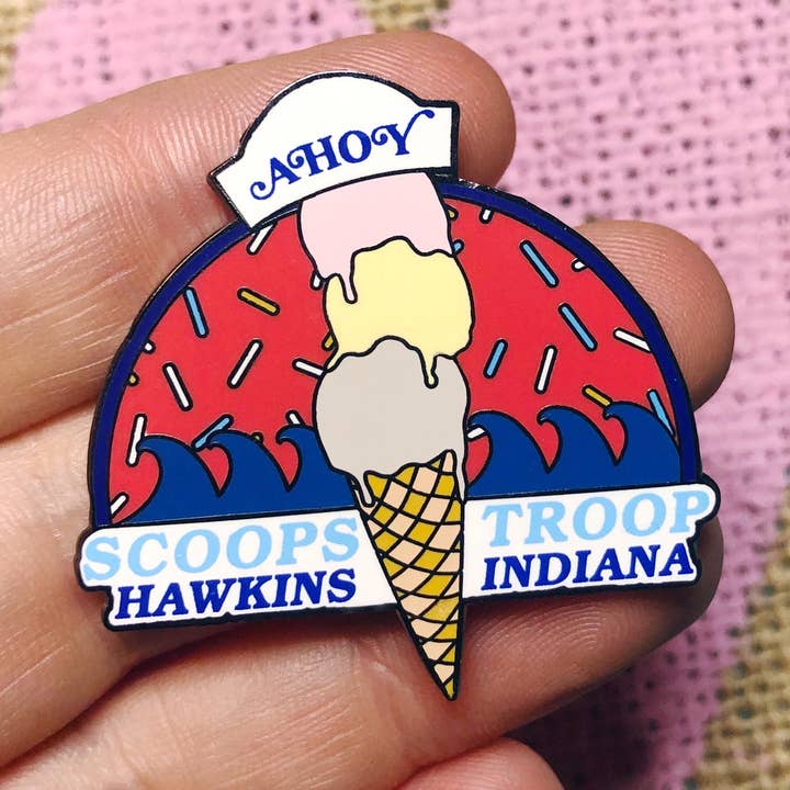 Scoops Troop Hard Enamel Pin for wholesale by The Foxy Hipster