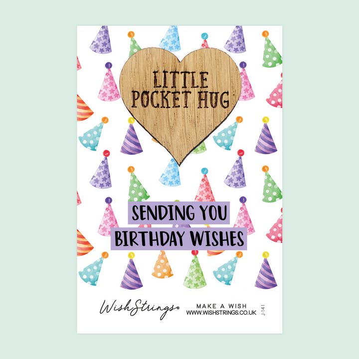 Birthday Wishes - Pocket Hug - Keepsake Token for wholesale by WishStrings