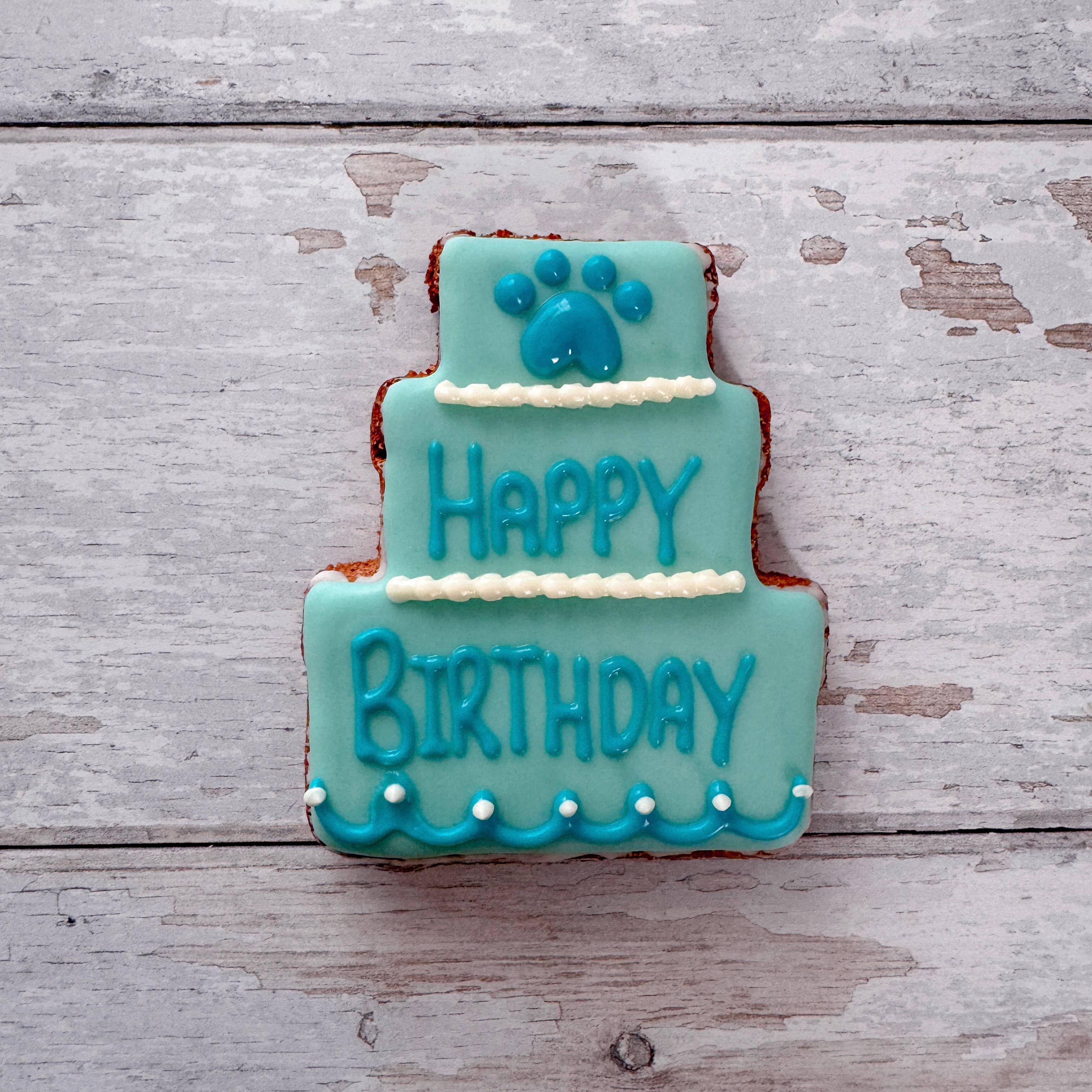 Nelson's Treats - Vente Friandises – chien - Gâteau d'anniversaire glacé Happy Birthday1