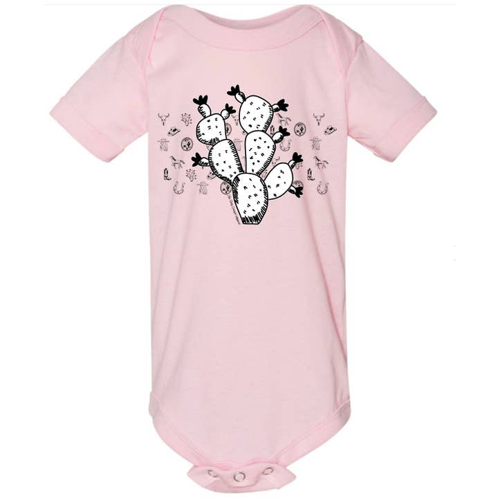 Macacão de esboço de cacto por atacado de The Dirty Cowgirl Apparel