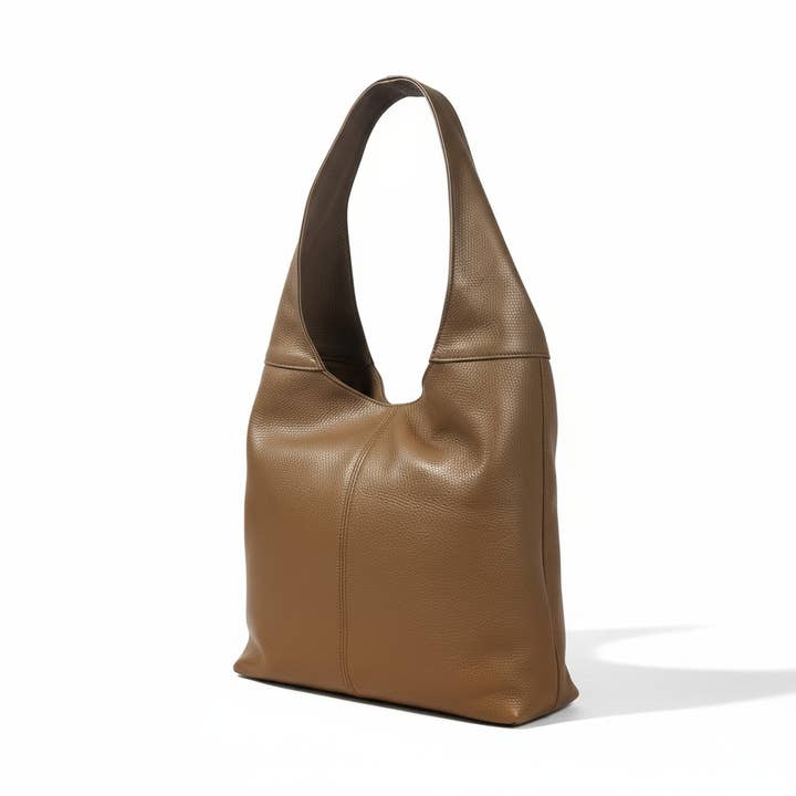 ZEEN - Wholesale Shoulder Bag - Women's - Gina Dark Taupe Leather Bag2