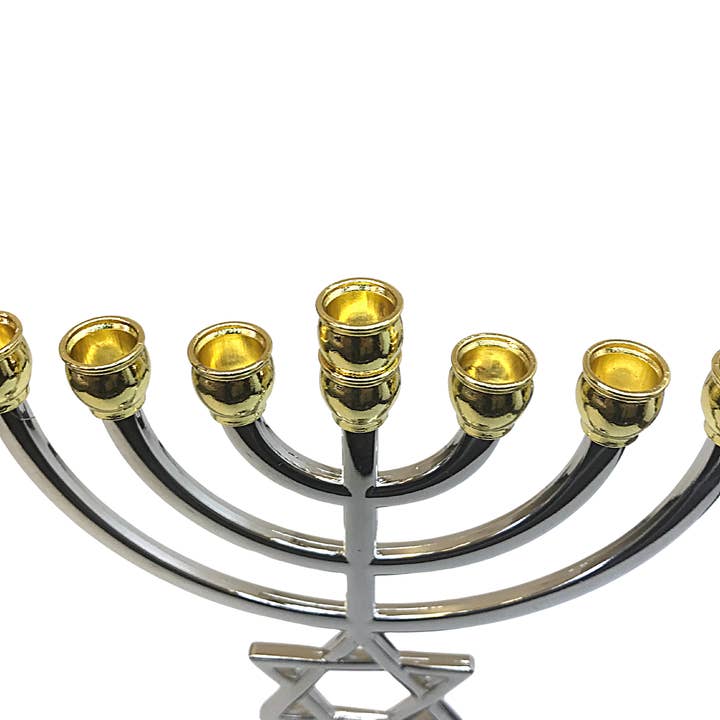 3 Arches USA - Vente Menora - Menorah messianique juive, chandelier à 7 branches de 21,5 cm de hauteur4