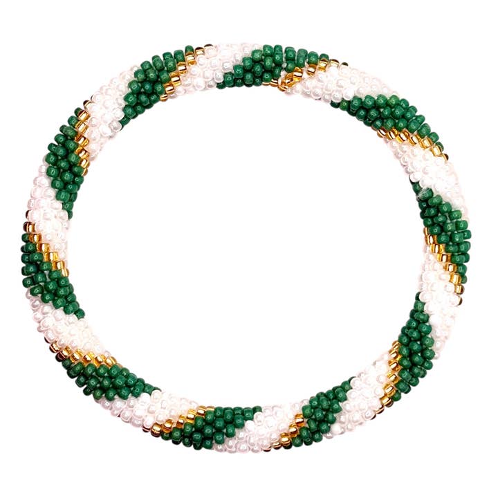 Nepal Mission-Green & Gold Spirals for wholesale by Noble Venture