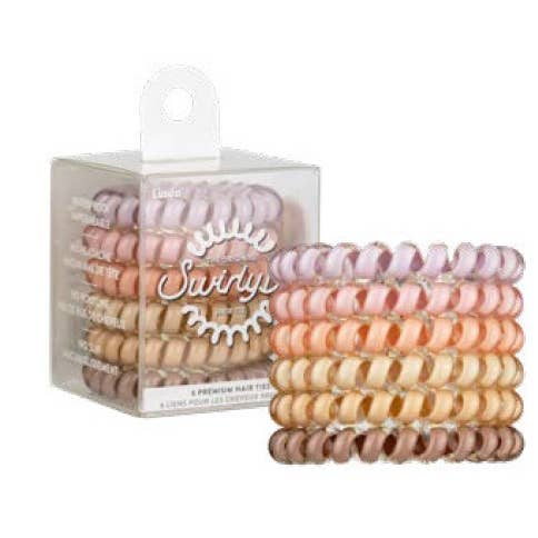 Lindo Medium SwirlyDo – 6pcs/pk – Peach Neutrals for wholesale by Lindo